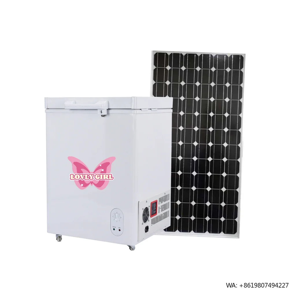 Global Best-seller  Solar Freezer 68 Liters 12v/24V Chest Deep Freezer with Single Top Open Door  for Commercial or Household