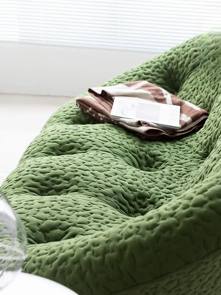 Shuogu Freehand Espaço Shell Sofá, Minimalista Criativo Curvo, Retro Verde, Internet Celebrity Art Designer