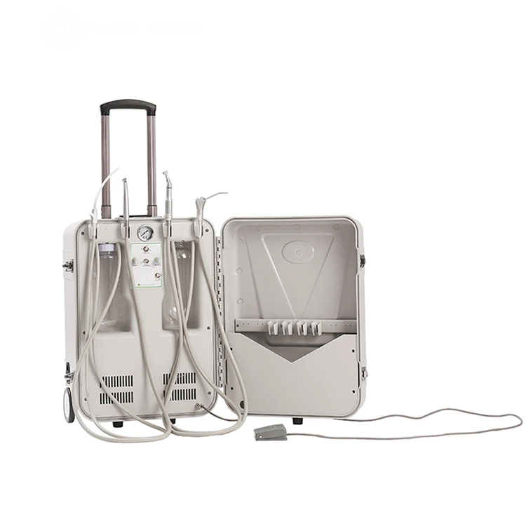 Smile Find 550W Mobile Cart CE Approved Clinic Dental Equipment Portable Dental Unit with Silent Air Compressor