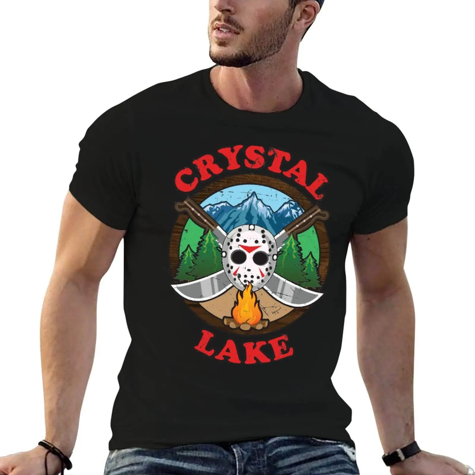 

Футболка Crystal Lake-Cloud Nine Edition, мужская футболка, хлопковая мужская футболка с рисунком, футболка