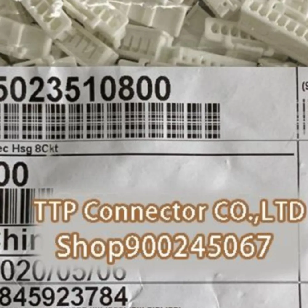 

500 шт./лот, разъем 502351-0800 5023510800, 8P, пластиковый корпус, ширина ножки 2,0 мм, 100% новый и оригинальный