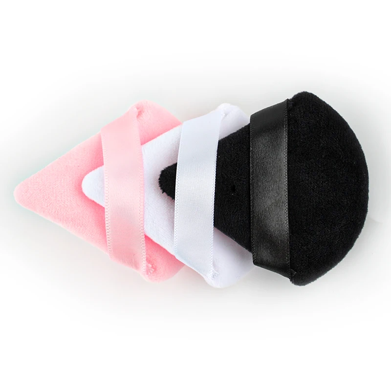 1/2/6Pcs Reusable Triangle Powder Puff Face Makeup Sponge Eyes Contouring Shadow Cosmetics Cotton Face Powder Puff Makeup Tool