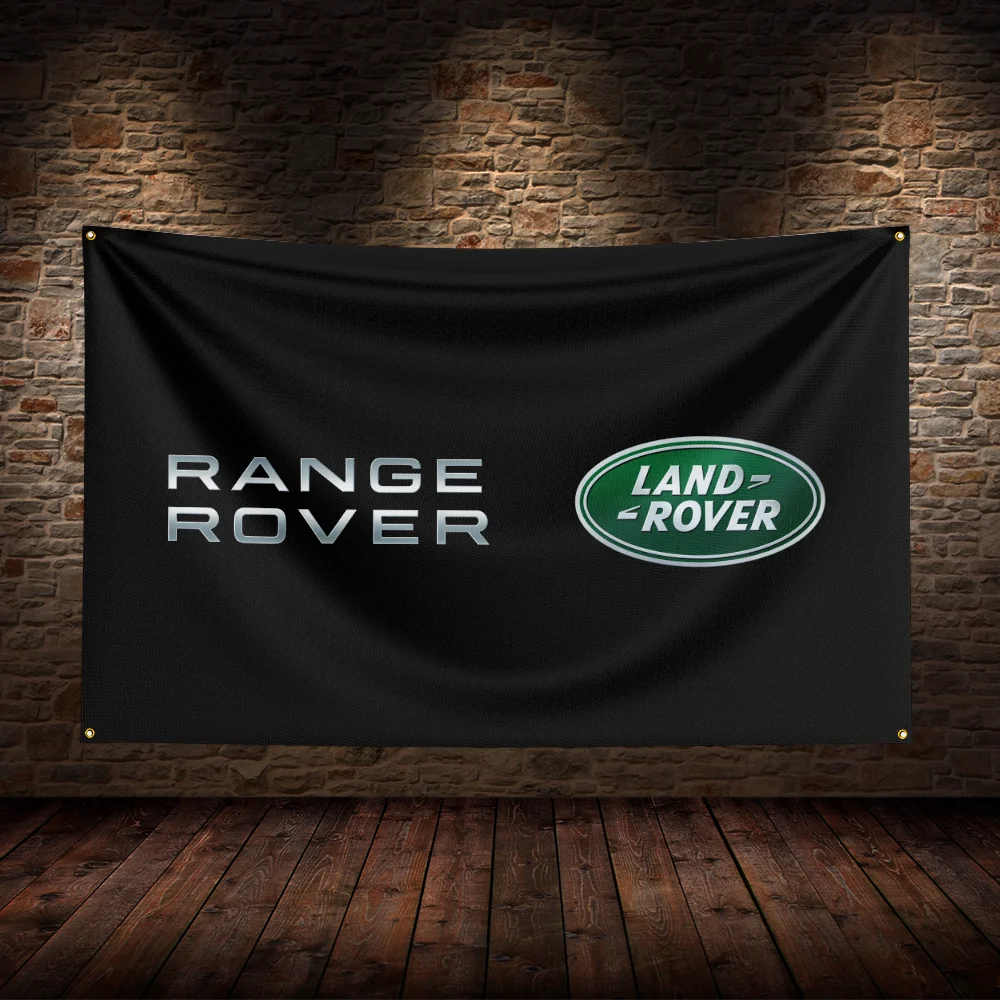 3x5 Ft L-Land Rovers  Racing  Flag Polyester Printed Cars Flags for Room Garage Decor