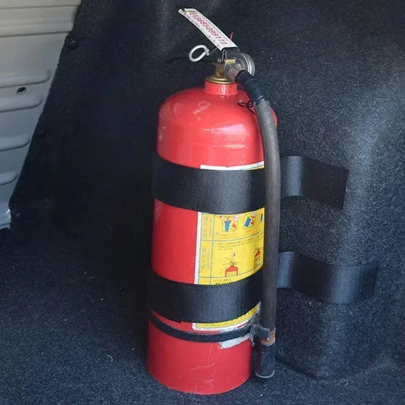 Car Trunk Organizer Solution Set : Heavy Duty Straps Prevent Items From Sliding, Keeps Extinguisher & Gear Secure