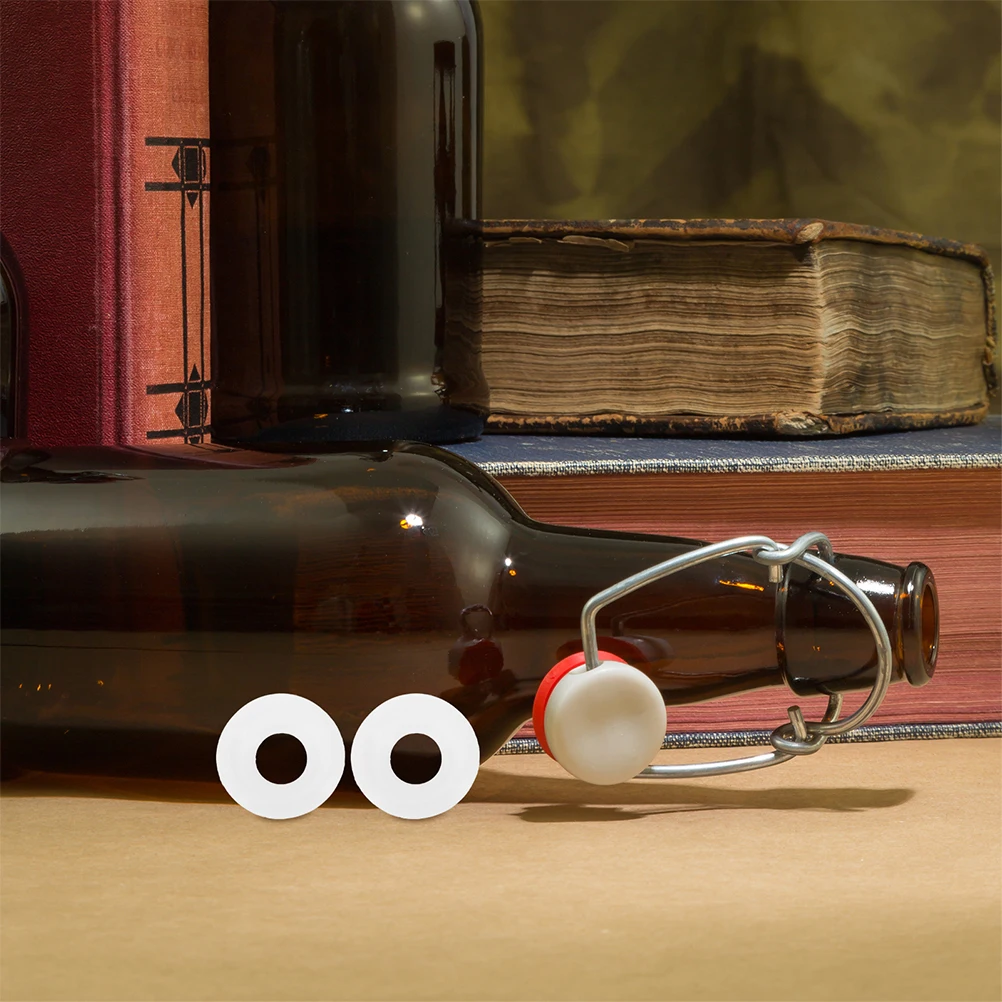 

12Pcs Swing Top Bottle Washers Silicone Lid Seal Leak Proof Gaskets High Pressure Seals Home Brew Bottle Accessories