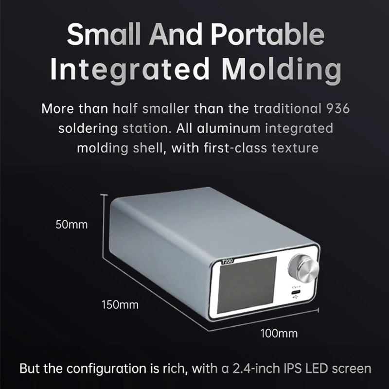 ALIENTEK T200 Soldering Station Compatible Soldering Iron Tip 210/245/115/T12 Handle Control Temperature Welding Rework Station