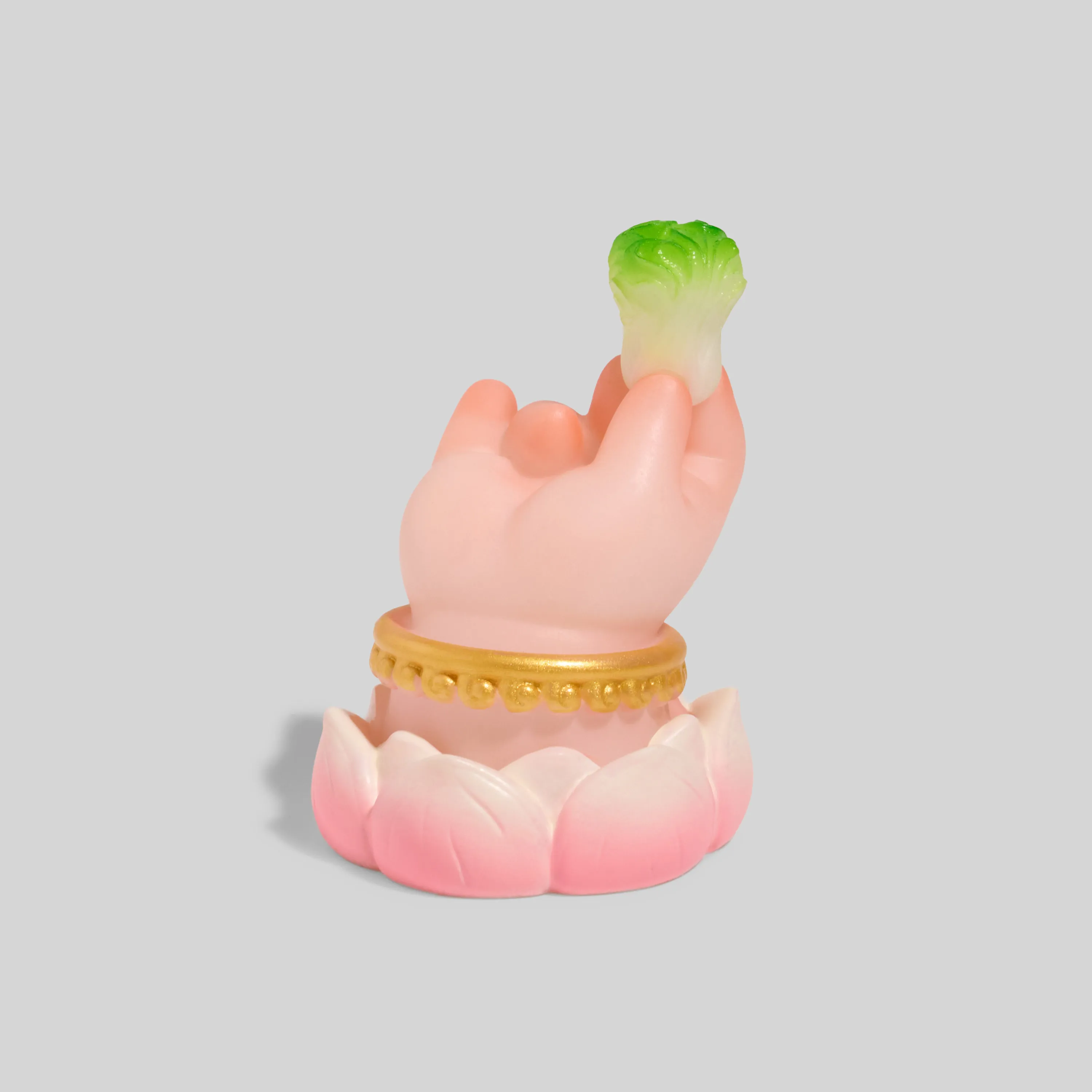 Modern Designer Lotus Fortune Figurines Nordic Buddha's Hand Mood-Stabilizing Desktop Stress Relief Home Decoration FYFM