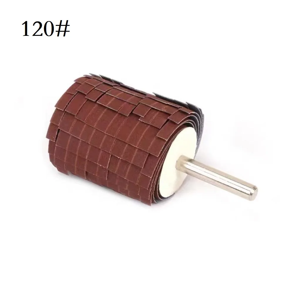 6mm Shank Wheel Grinding Polishing Wheel For Grinding Metal Material Never Installed Plastic Material 120# Grit Brown Color