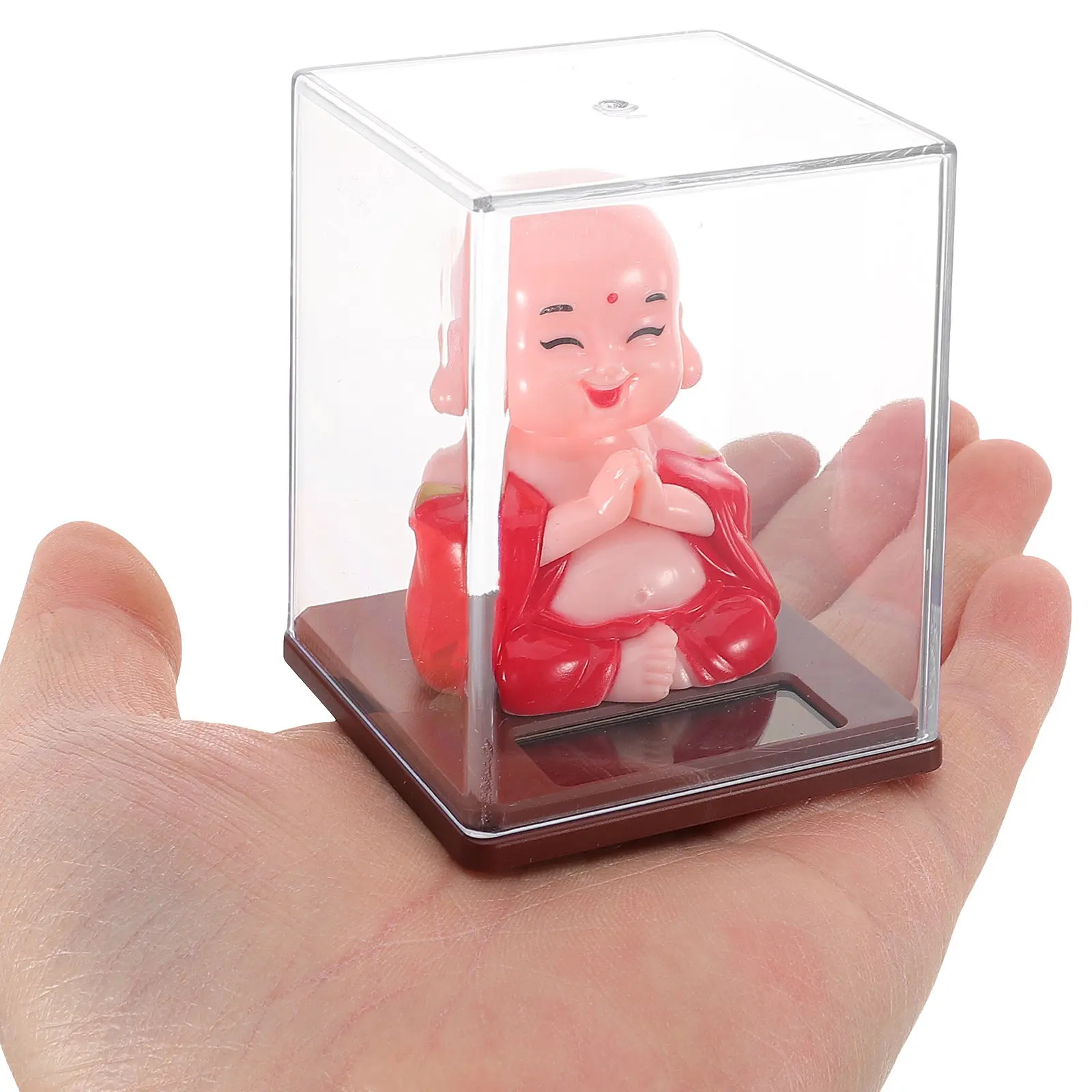 Mini Monk Statue Car Dashboard Small Buddha Decor for Home Calm Peaceful Meditation Ornament Mini Monk Statue for Car