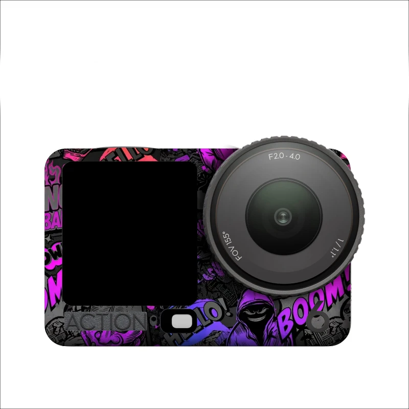 For dji osmo action6 Stickers Protective Film Fill Cover Scratch-proof Decal Removable Skin for dji osmo action6 Sports Camera