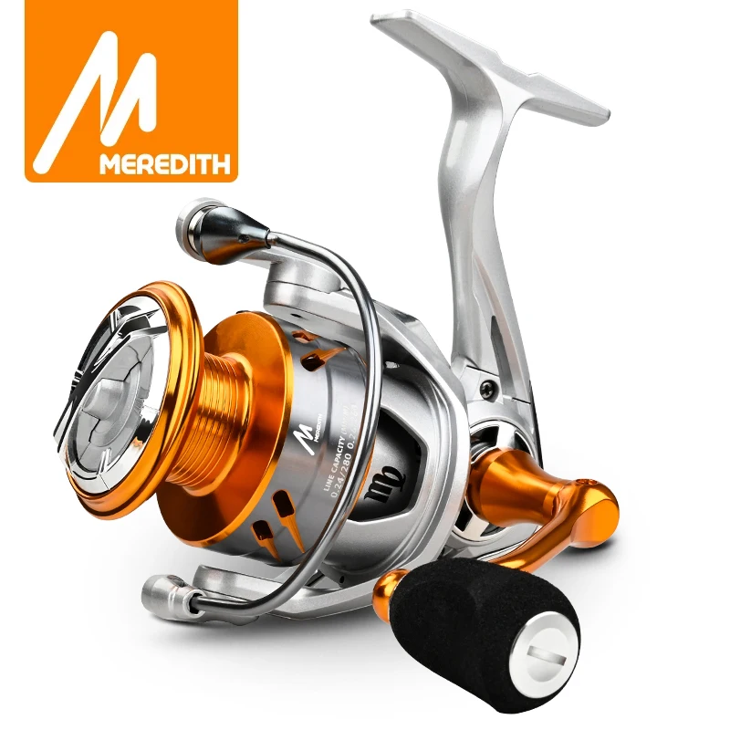 MEREDITH VIRGO Series Fishing Reels, 6.2:1 Durable Gear MAX Drag 14KG Smoother Winding Spinning Fishing Reel 7+1BBs