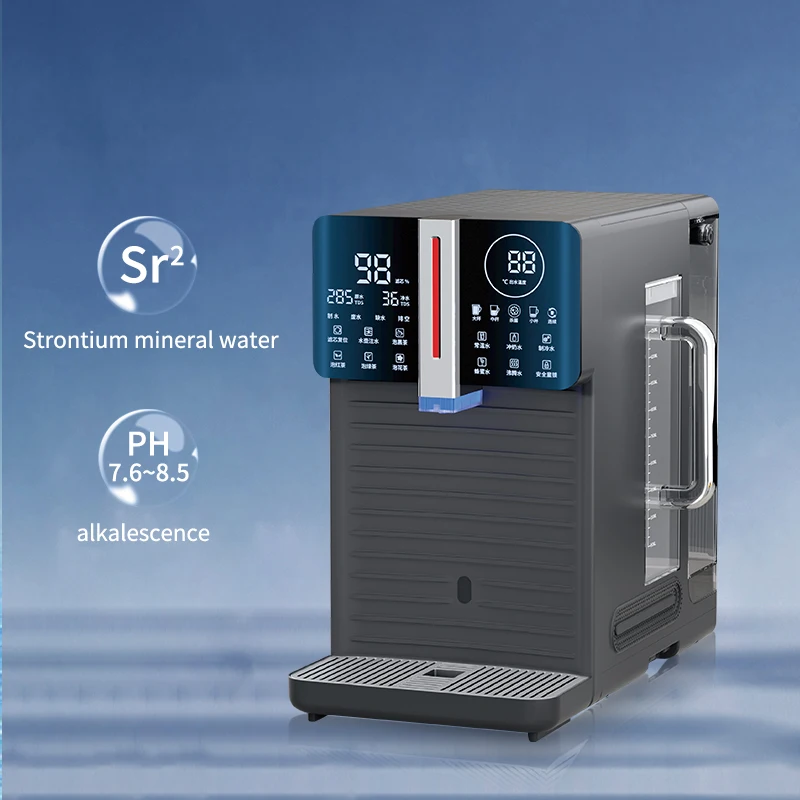 デスクトップウォーターディスペンサーには逆浸透膜浄水器やインテリジェント冷凍フィルターの設置は必要ありません