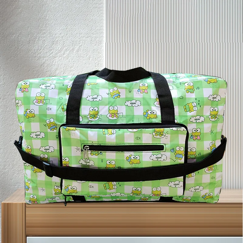 

Сумка для путешествий Hello Kitty, складная сумка для хранения, портативная сумка-тележка в стиле аниме, вместительная дорожная сумка из ткани Оксфорд