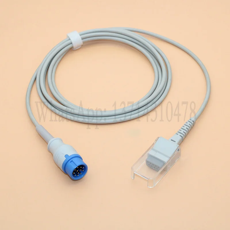 

Compatible with Comen C30 50 70 80 100 Monitor 12P to DB9 SpO2 Extension Cable For Digital Probe