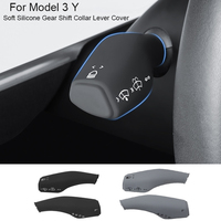 For Tesla Model 3/Y Gear Lever Sleeve Interior Remodel Patch Model 3 Car Silicone Black Red White Column Shift Protection Cove