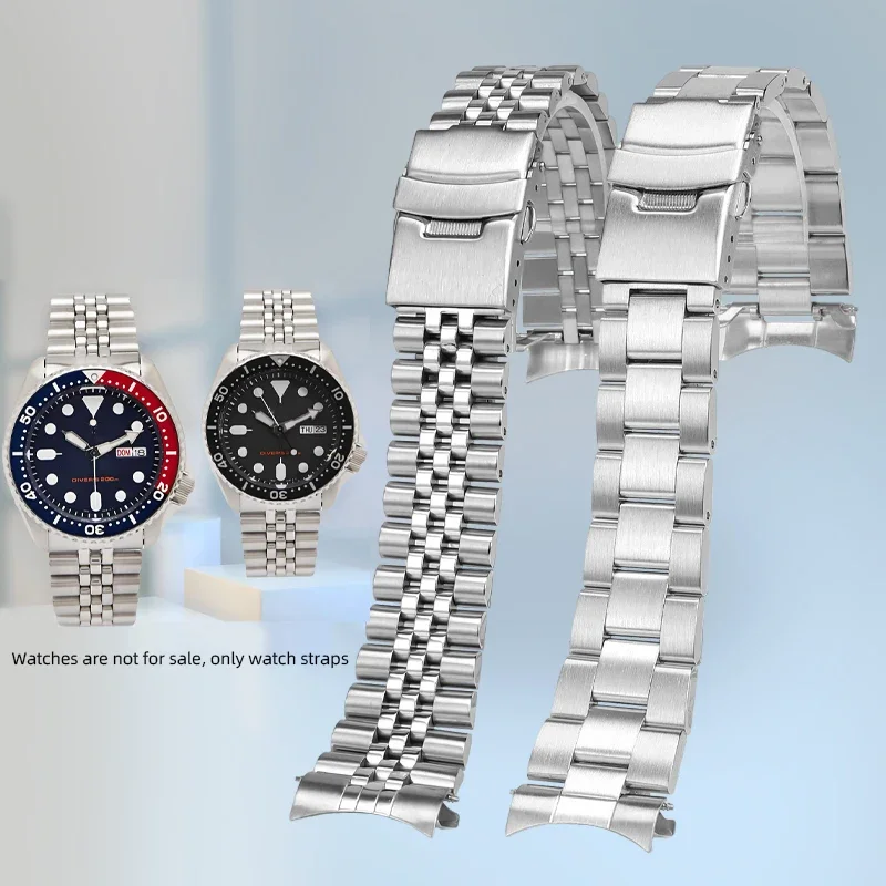 حزام ستانلس ستيل لسيكو رقم. 5 SKX007 skx009 ساعة 20 22 ملم سوار منحني لأويستر SSK003 ليوبيل منحني 2027