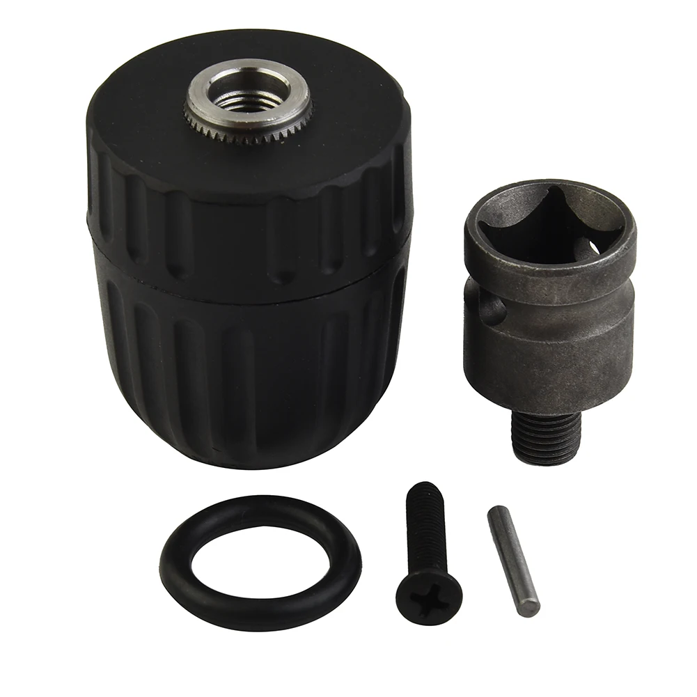 0.8-10mm Keyless Drill Chuck 3/8-24UNF Thread Drill Bit Adapter For Impact Drill Screwdriver Holder Drill Nut Attachment