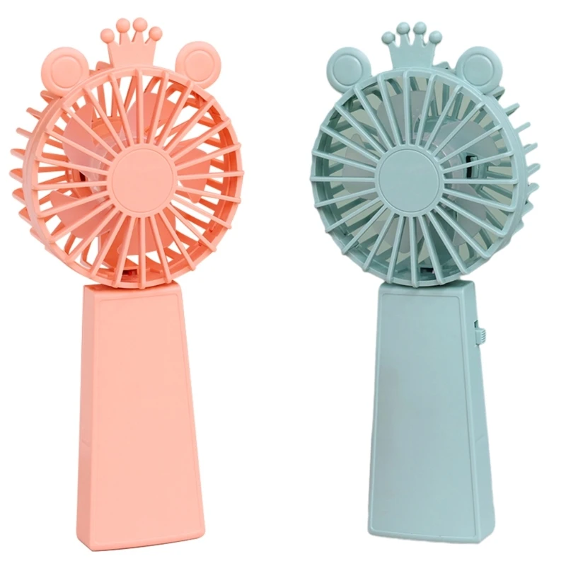 

Handheld Fan Pocket Fan, Mini Fan Portable Battery Powered Cooling Fans with Mobile Stand Battery Operated Cooler Dropship