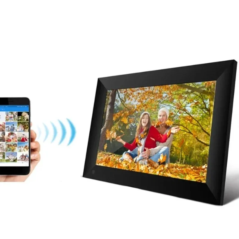 Hot salesTouch the 10.1-inch WIFI photo frame, cloud photo frame, network digital photo frame, mobile phone pictures and video p