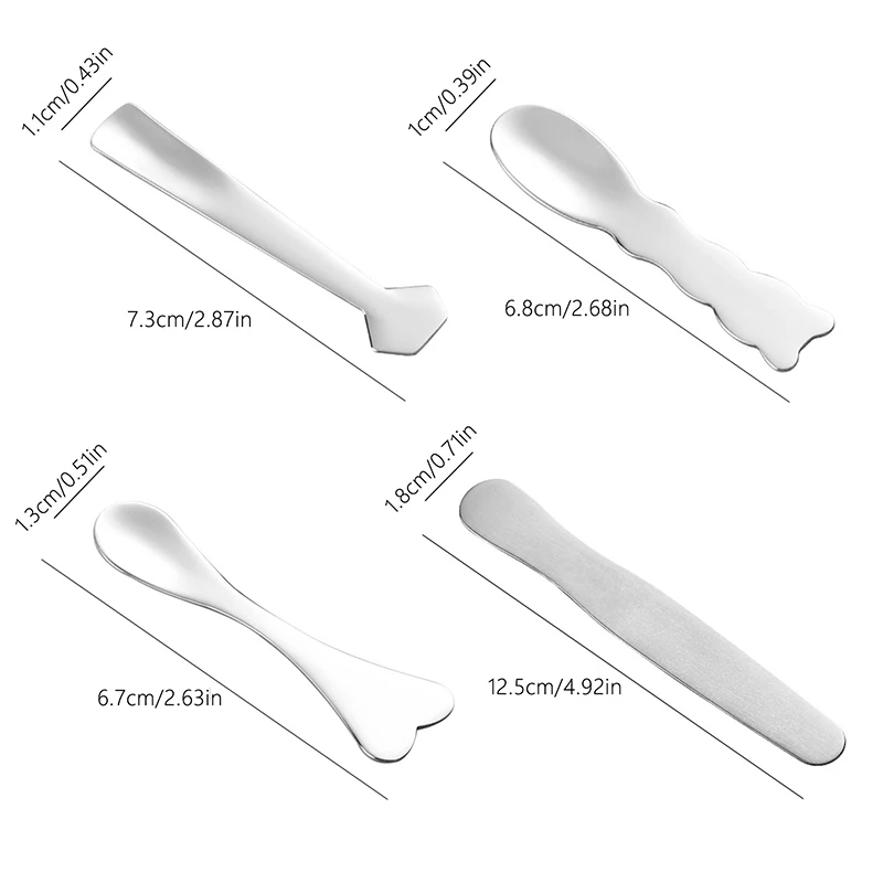 1 قطعة ملعقة الوجه مدلك كريم عين ملعقة عصا العناية بالبشرة الجمال أداة ماكياج قضيب أداة التجميل مغرفة صغيرة