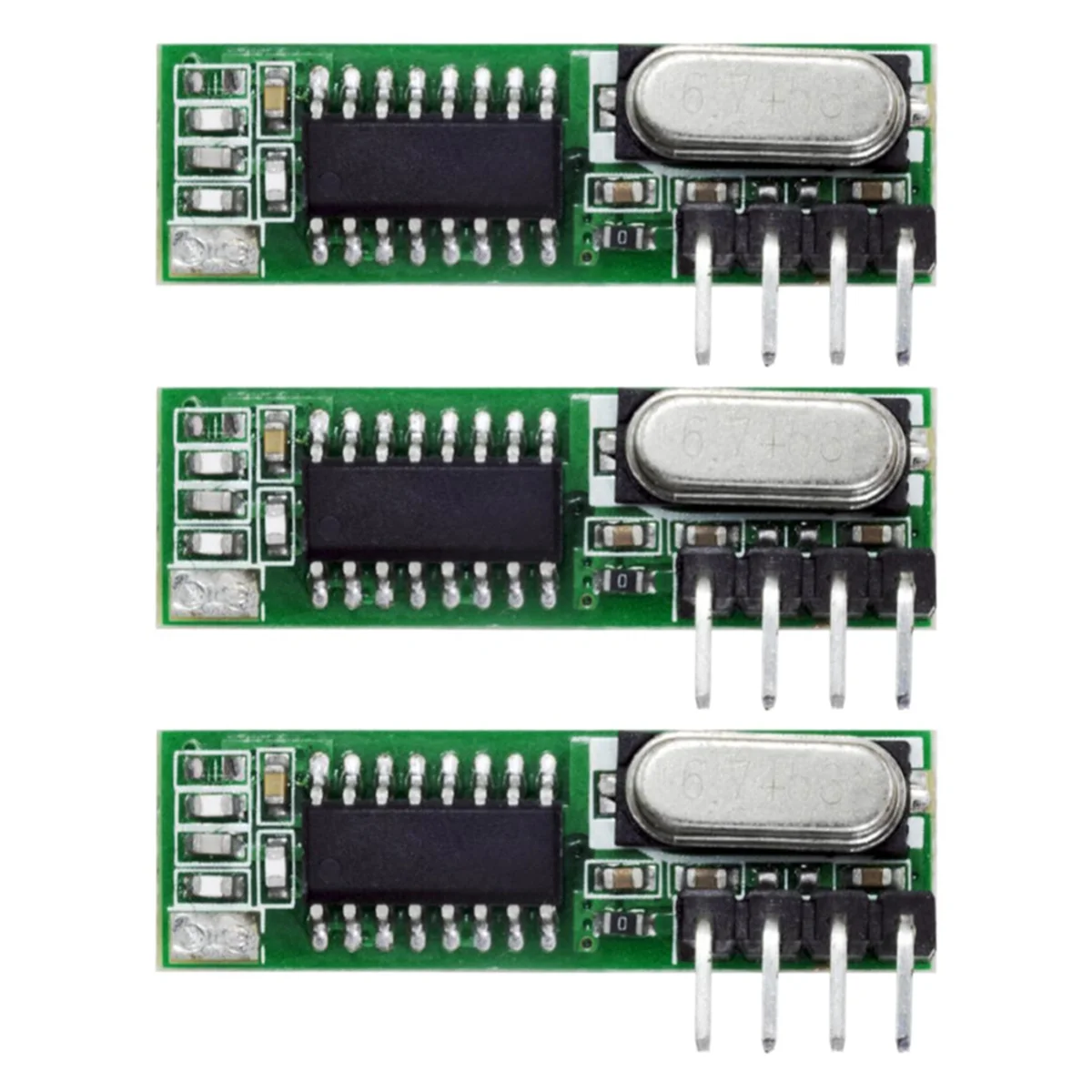 3PCS Mhz Superheterodyne RF Receiver and Transmitter Module for Wireless Module Kit 433Mhz Remote Control