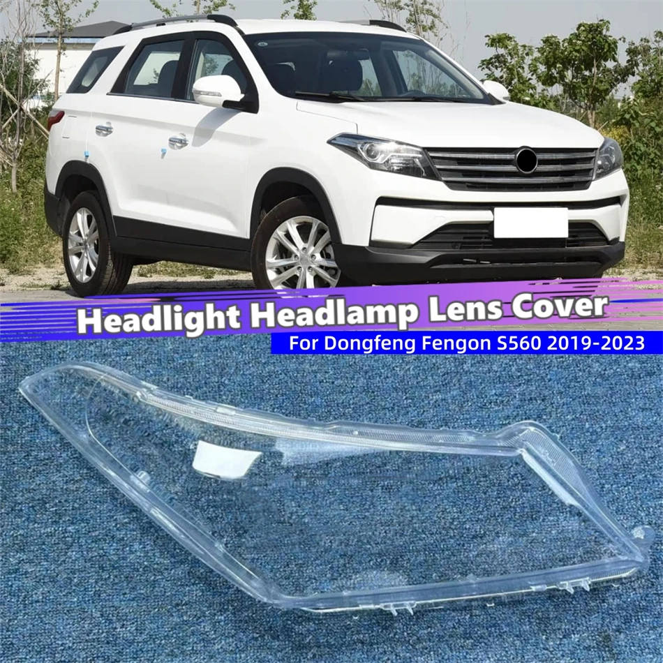 For Dongfeng Fengon S560 2019 2020 2021 2022 2023 Car Products Polycarbonate High Gloss Fully Transparent Headlights Lamp Glass