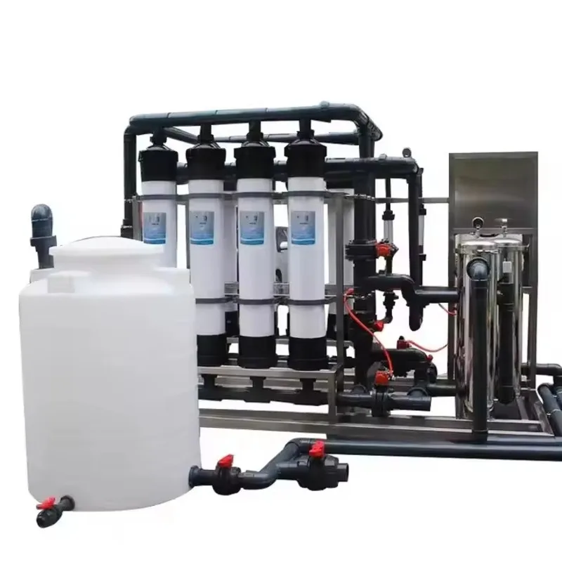 Industrial Ultrafiltration Water Treatment System 10000 LPH With High Efficiency Pump Membrane