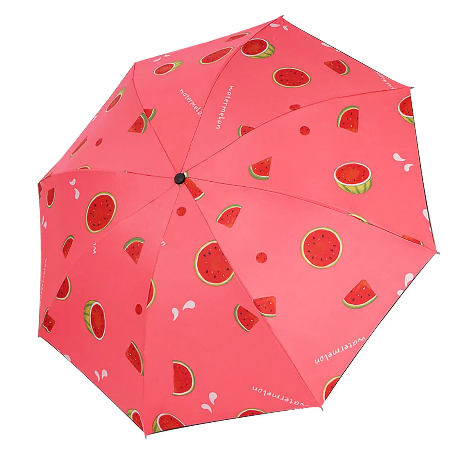 Folding Umbrella Fruit Manual Open Watermelon Portable Umbrella for Girls