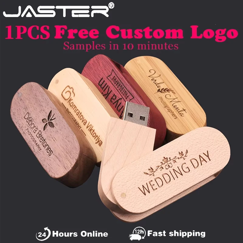 

JASTER 5 цветов, выполненный на заказ, бамбуковый орех, деревянный логотип, USB-флешка, 4 ГБ, 8 ГБ, 16 ГБ, 32 ГБ, USB2.0, фотография, 64 ГБ, лучший подарок