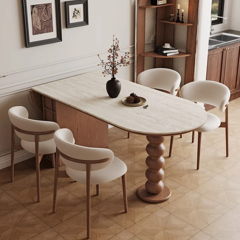 

Corner Sedentary Dining Table Kitchen Restaurant Console Wooden Dining Table Extendable Dress Meubles De Maison Home Furniture