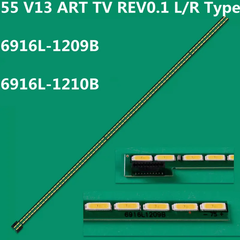 Светодиодная лента 604 мм 75 ламп 55 дюймов V13 ART TV REV 0,6 6920L-0001C 6916L-1209B 6916-1210B 55LA6600 55LA6800-CA 55LA6900 55LA7100 55LA7300