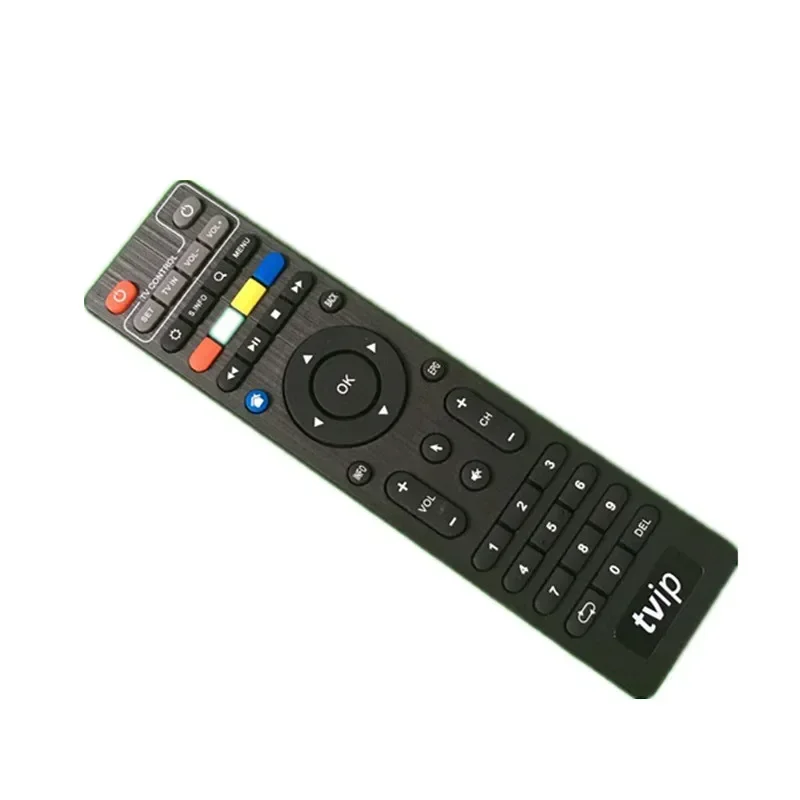 Hot Sale TVIP TV Box Remote Control For TVIP710 TVIP605 Black Color TVIP Remote Controller Without Bluetooth