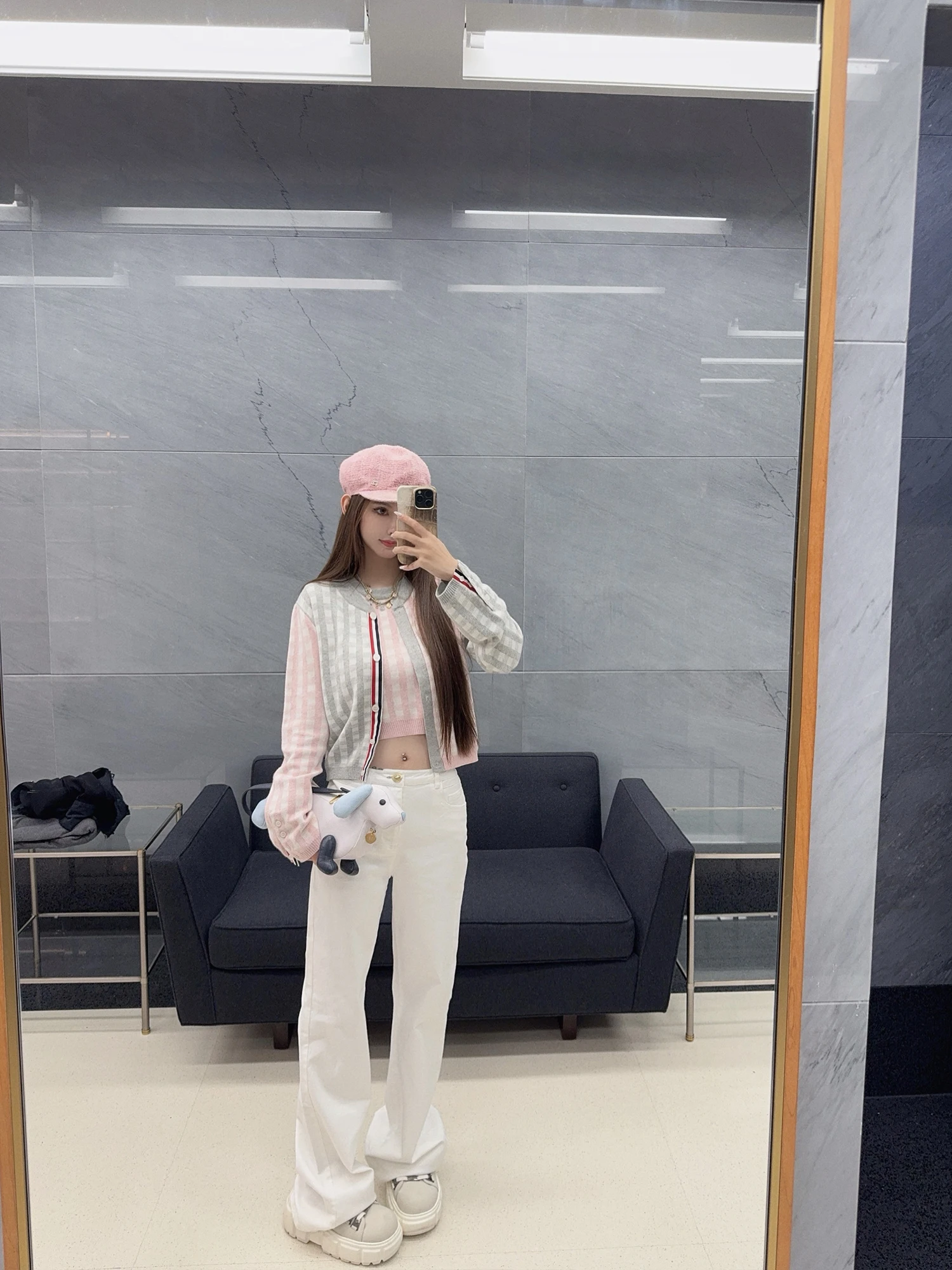 

White Straight Leg Jeans Women's High Waist Slim Fit Wide Leg Pants Casual Cotton Stretchy Non-Deformable Everyday Jeans