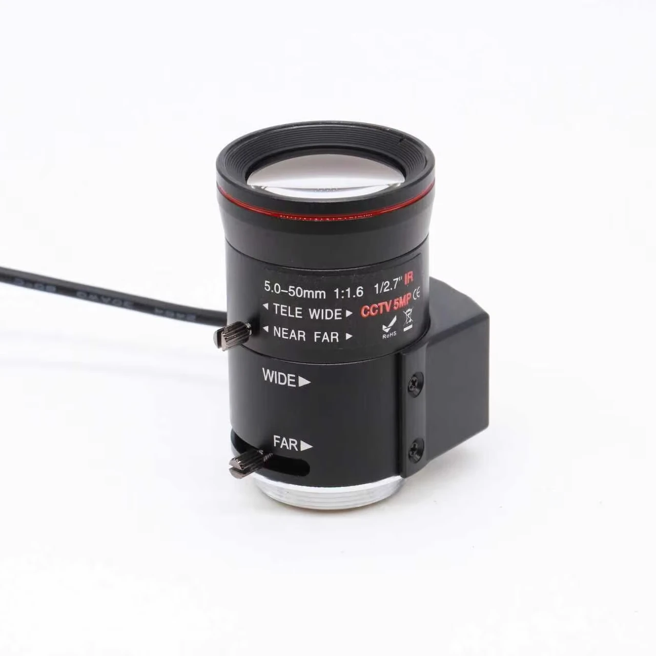 

SL-0496 5-50mm F1.6 Varifocal Zoom Lens DC CS Mount 1/2.7 Inch Sensor 5MP Long Range Camera Lens