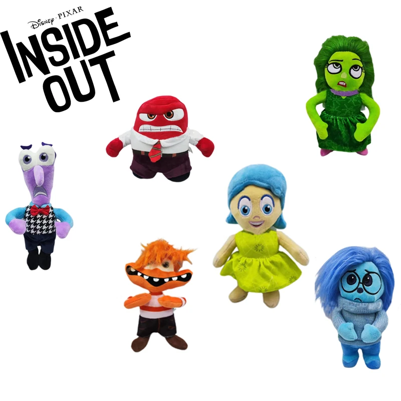 

Disney Inside Out 2 Plush Doll Cartoon Joy Sadness Anger Disgust Fear Anime Figure Emoticon Dolls Fun Children Toy Birthday Gift