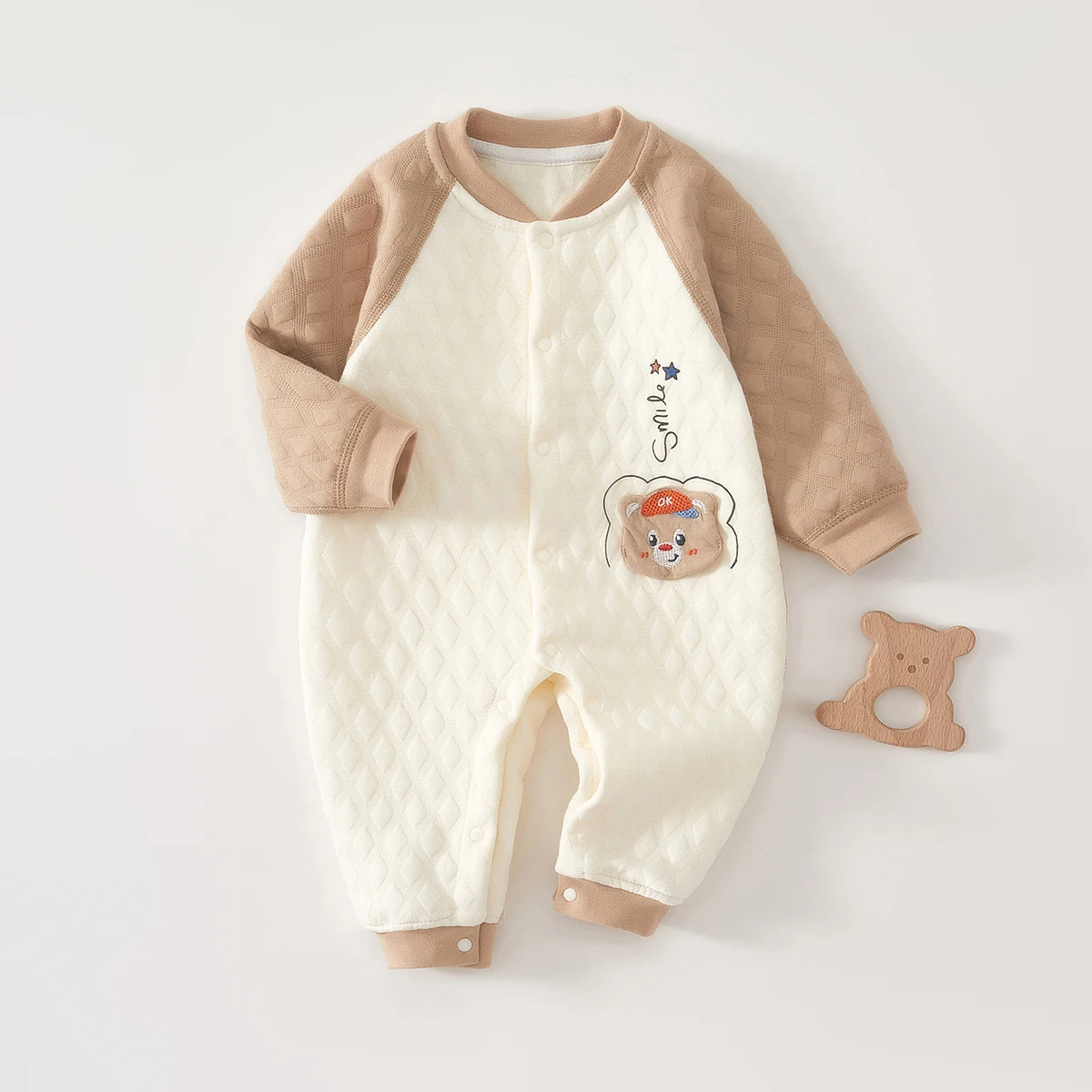 Baby Jumpsuit, Warm Spring and Autumn Style, Quilted Autumn Clothing, Newborn Clothes, Baby Outing Clothes, Thickened Winter Suit