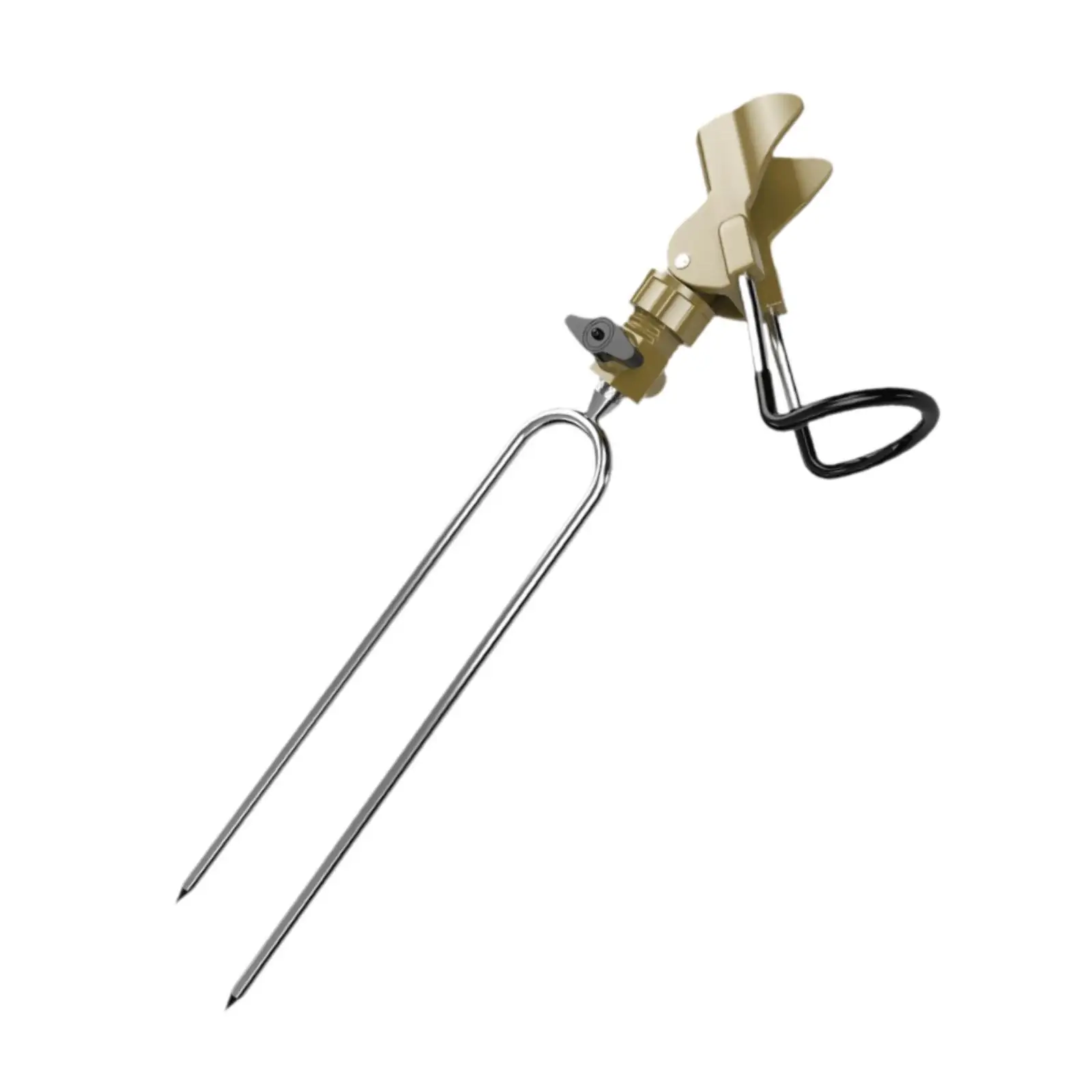 

Fishing Rod Holder with Compact Design Stainless Steel Material Fishing Tackle Support for Lake River Beach Outdoor Use