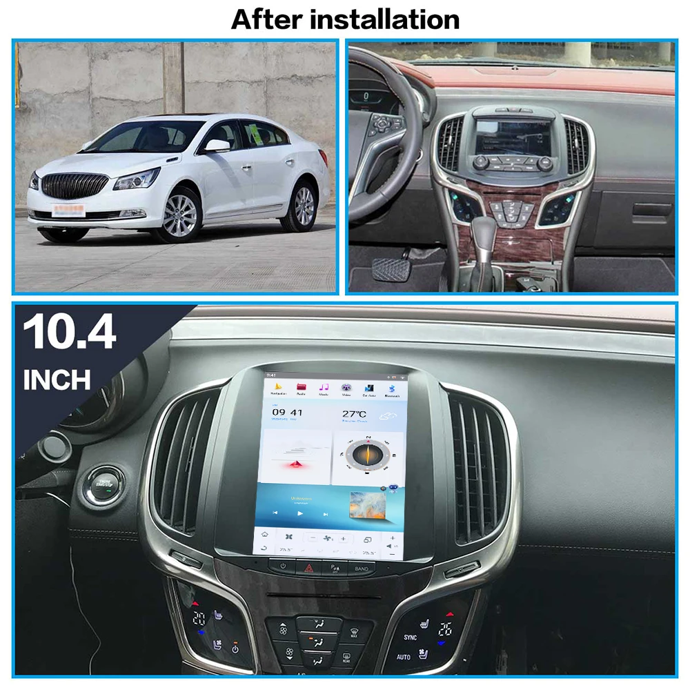 8+256G Android 11 For Buick Lacrosse 2015 Tesla Screen Car Radio Multimedia Video GPS Navigation Carplay Head Unit