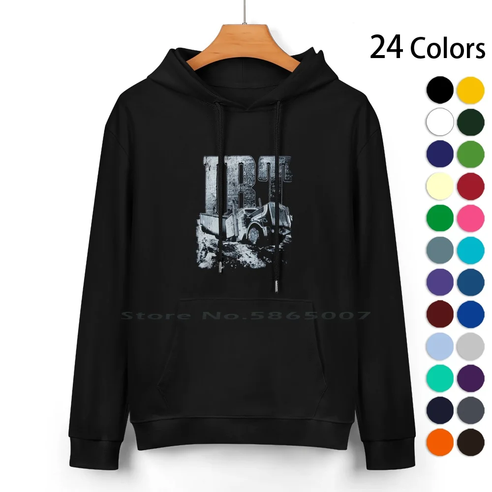 Ice Road Truckers Logo Pure Cotton Hoodie Sweater 24 Colors Ice Road Truckers Movie 2021 Film Liam Neeson Amber Midthunder