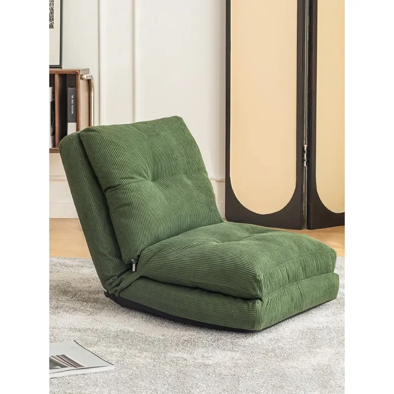 #Autumn and winter lazy sofa tatami bay window back chair folding seat single removable and washable balcony bedroom recliner