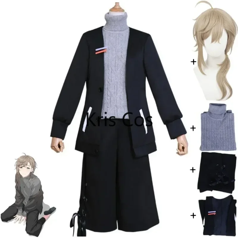 

Fc6youtubers Ber vtuber nijisanji gamers Kanakana knkn Kanae cosplay costume wig anime coat sweater Hallowen formula uniform Sui