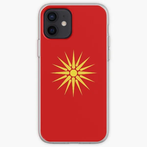 Macedonian Star Iphone Tough Case  Phone Case Customizable for iPhone X XS XR Max 11 12 13 14 Pro Max Mini 6 6S 7 8 Plus Fashion