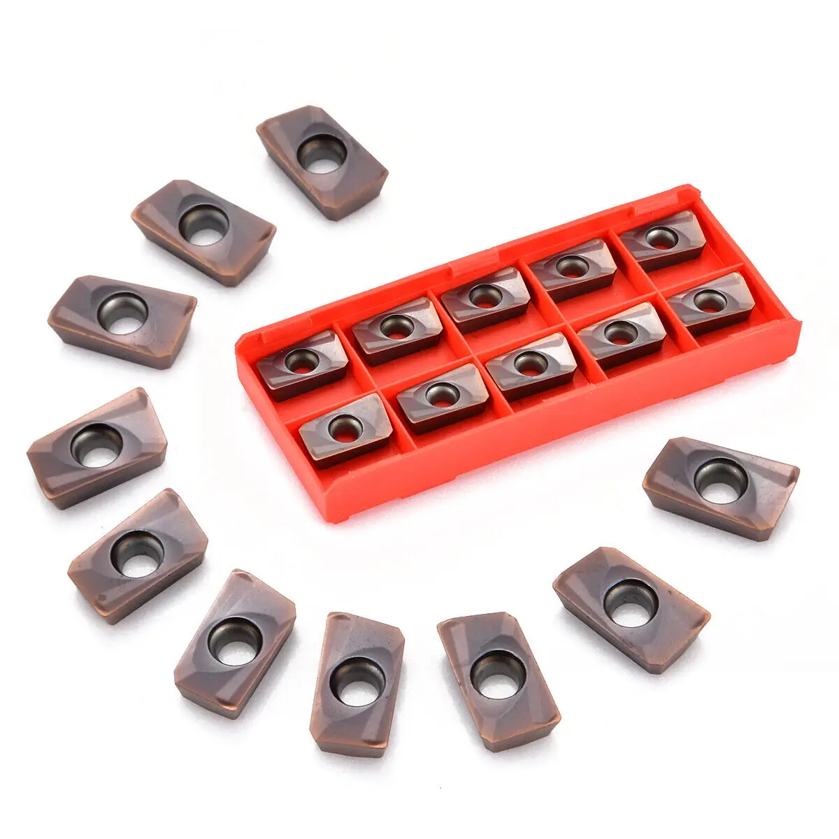 10Pcs For 400R APMT1604PDER-H2 Carbide Inserts APKT1604 25R0.8 Indexable inserts