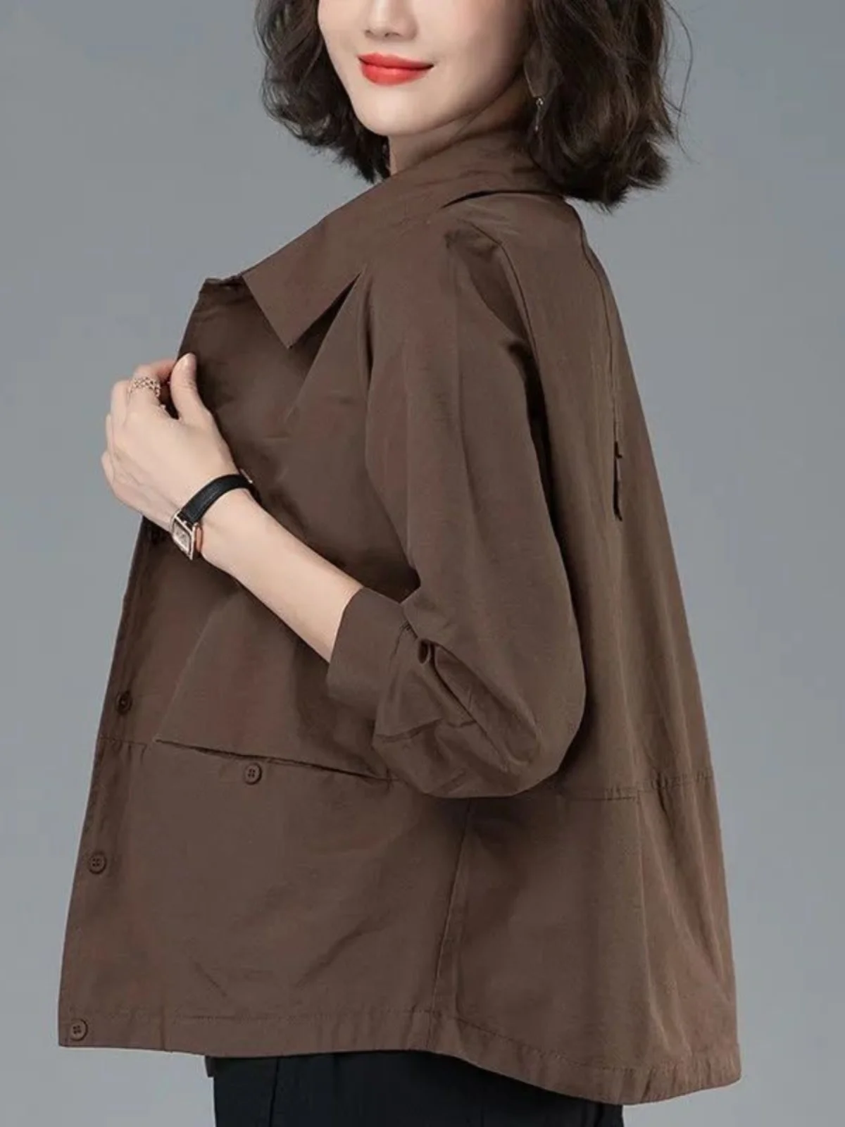 ladies-ort-casual-irt-jaet-2024-new-sle-spring-autumn-slimming-top-bot-set-small-size-two-piece-suit-for-mom