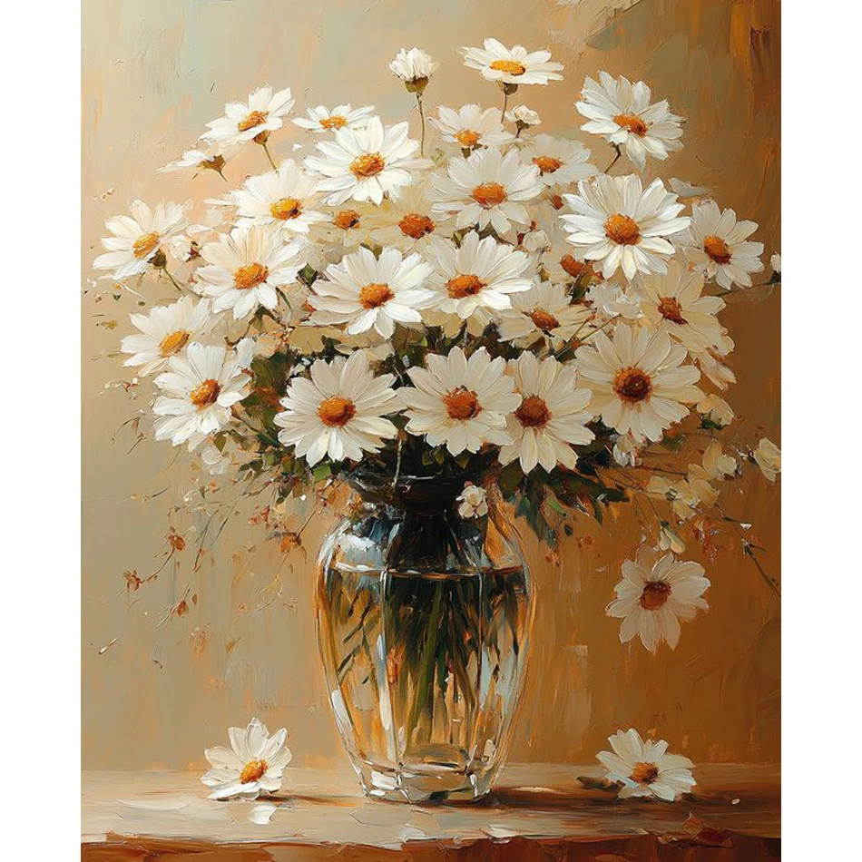 RUOPOTY Diamond Painting Kits Full Diamond Embroidery Round Square Flowers Cross Stitch Kits Diamond Mosaic Rhinestone Picture