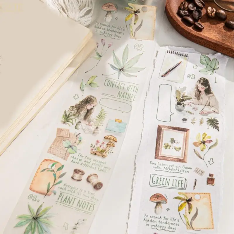 شريط زخرفي جمالي u2JE 6mmx2m شريط Scrapbooking Tape Tape Clel