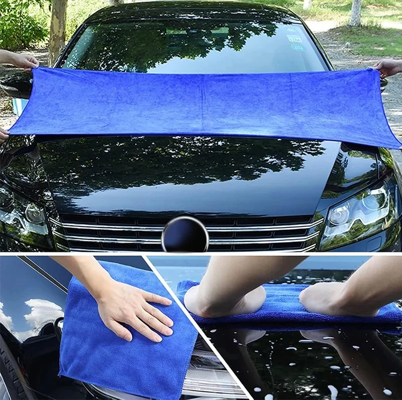 60x160/180cm Autowaschhandtuch 400GSM Mikrofaser Hohe Wasseraufnahme Reinigung Autohandtuch Saugfähiges Handtuch Superfeine Faser verdickt – Detail 11