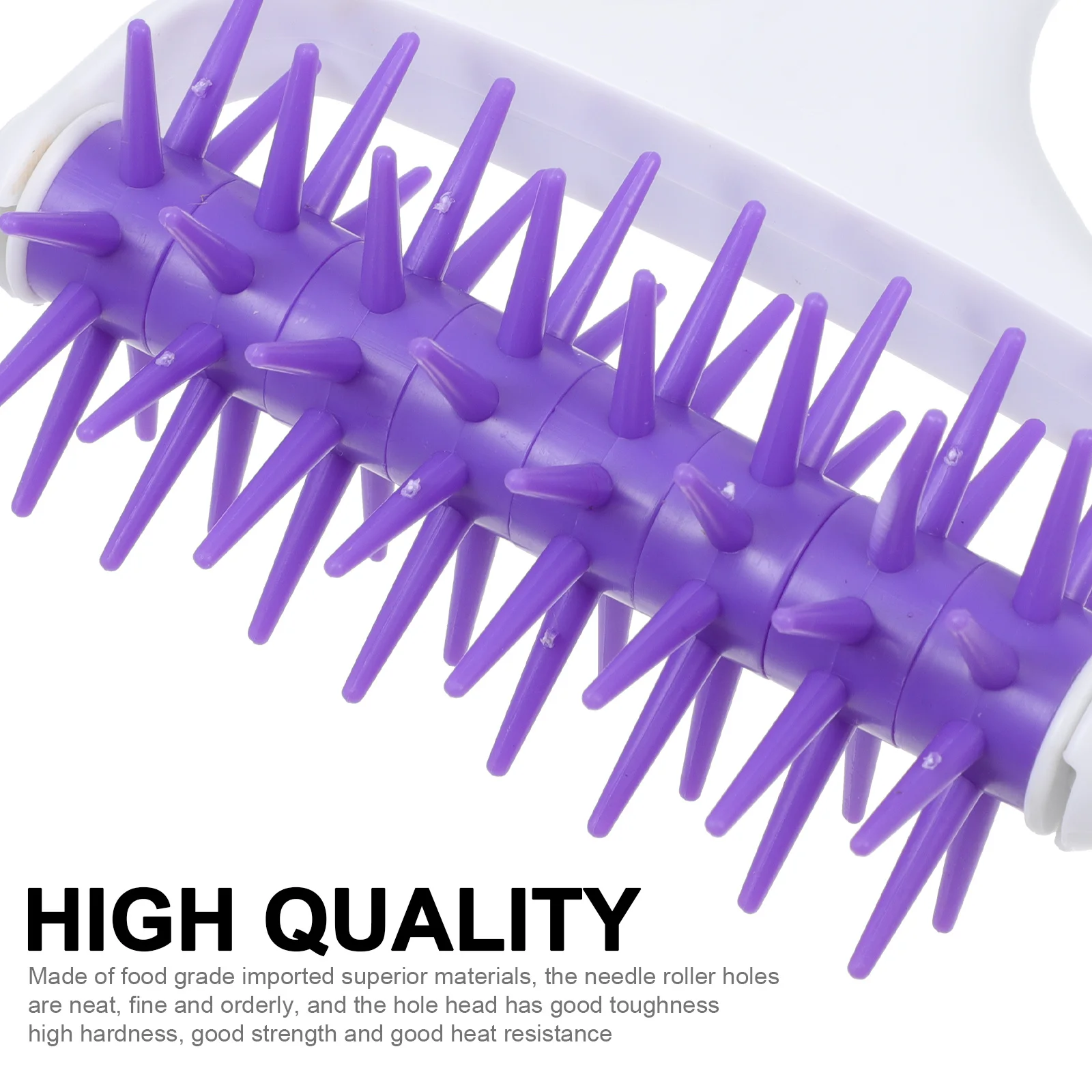 Rouleau à pâtisserie pour pâte à Pizza, avec roue à aiguille, outil de cuisson pour la Perforation des croûtes, poignée antidérapante, matériau de qualité alimentaire