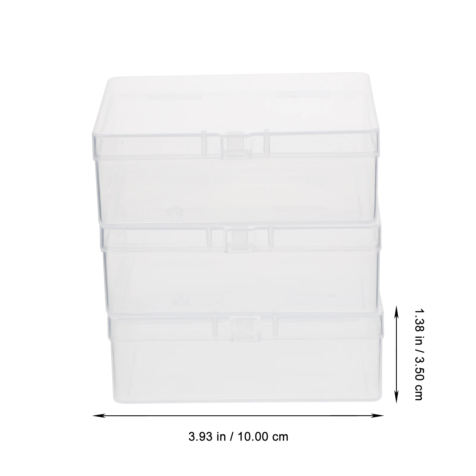 3Pcs Transparent Card Organizer Boxes Durable Poker Cards Holder Stackable Playing Card Storage Case Poker Cards Box