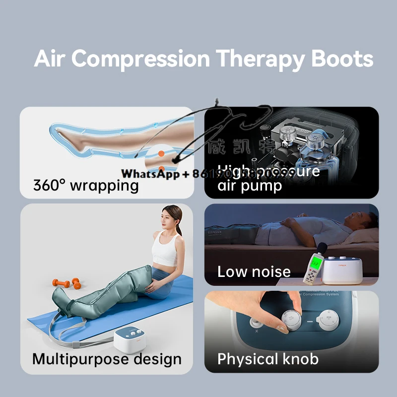 Foot and Leg Massage Recovery Boots Improve Circulation for Athletes Workout Recovery Equipment